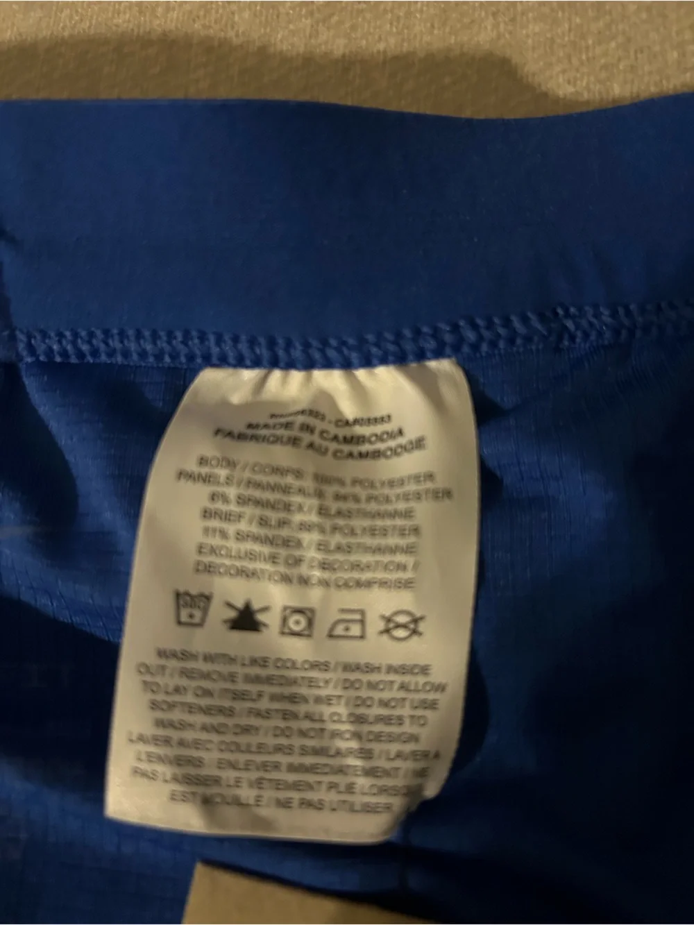 Nike tag says